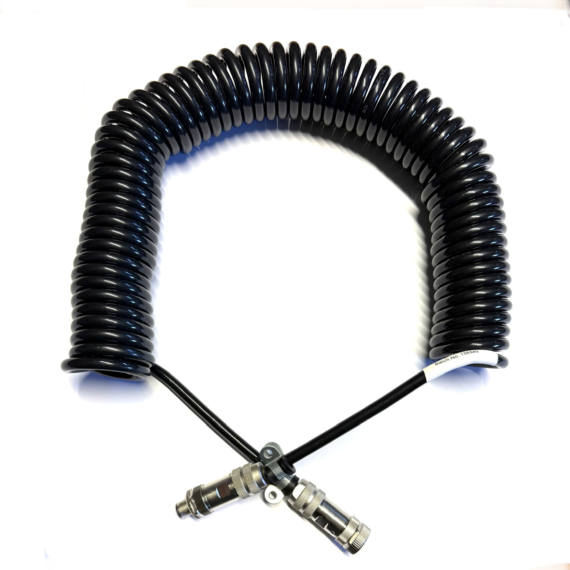 6 m Verbindungsspiralkabel M12
