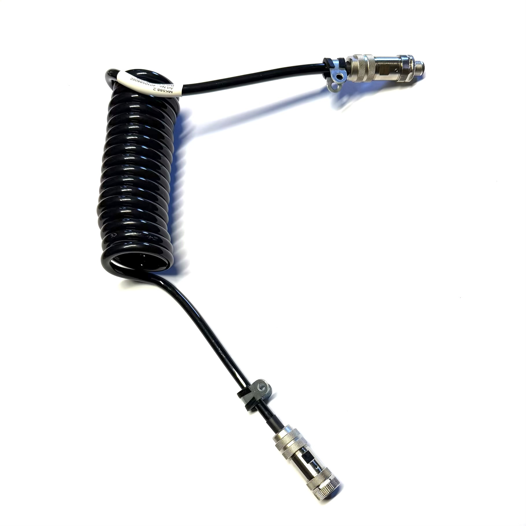 2m Verbindungsspiralkabel M12