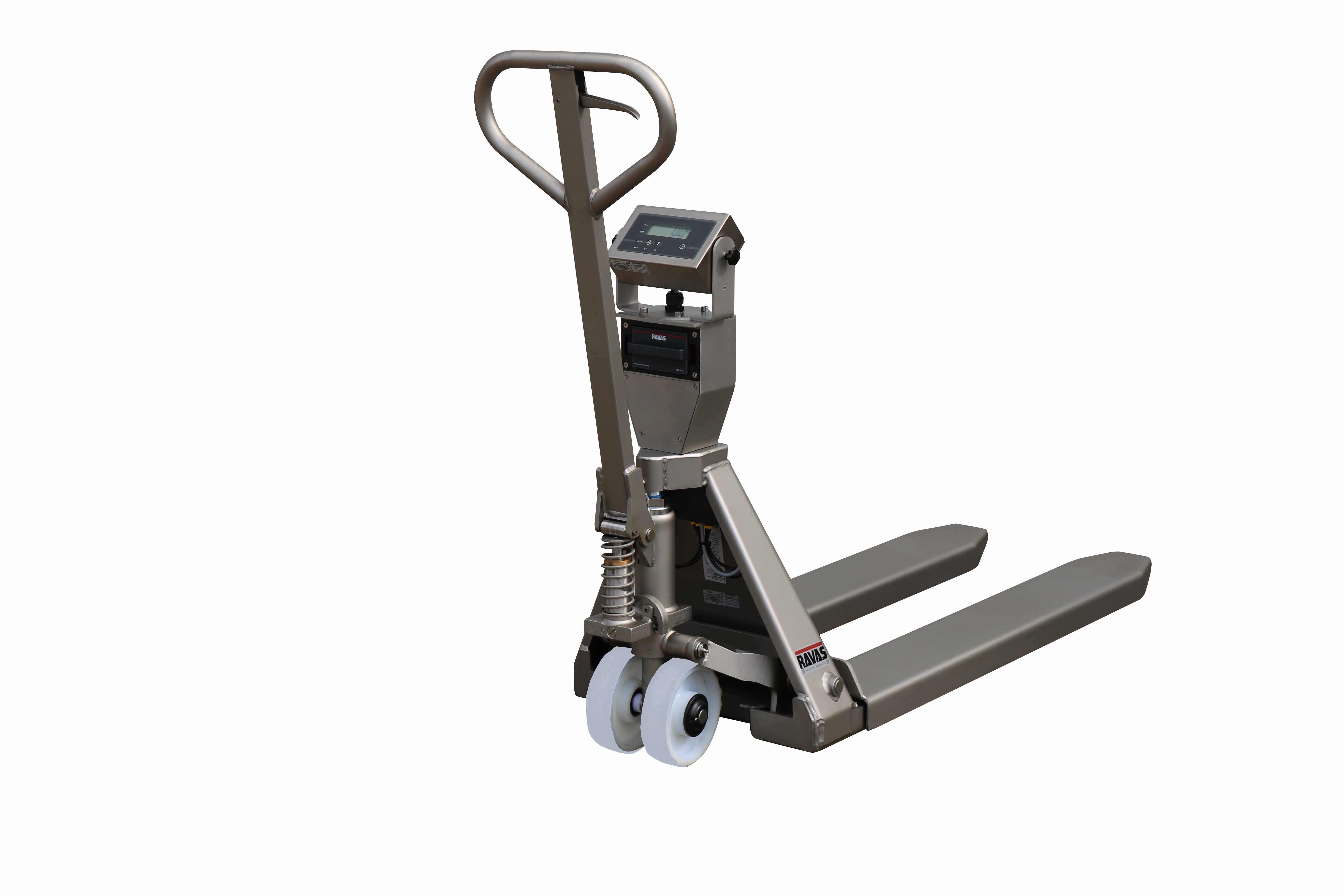 Edelstahlwiegehubwagen Ravas-3200F-Li-FULL-VA