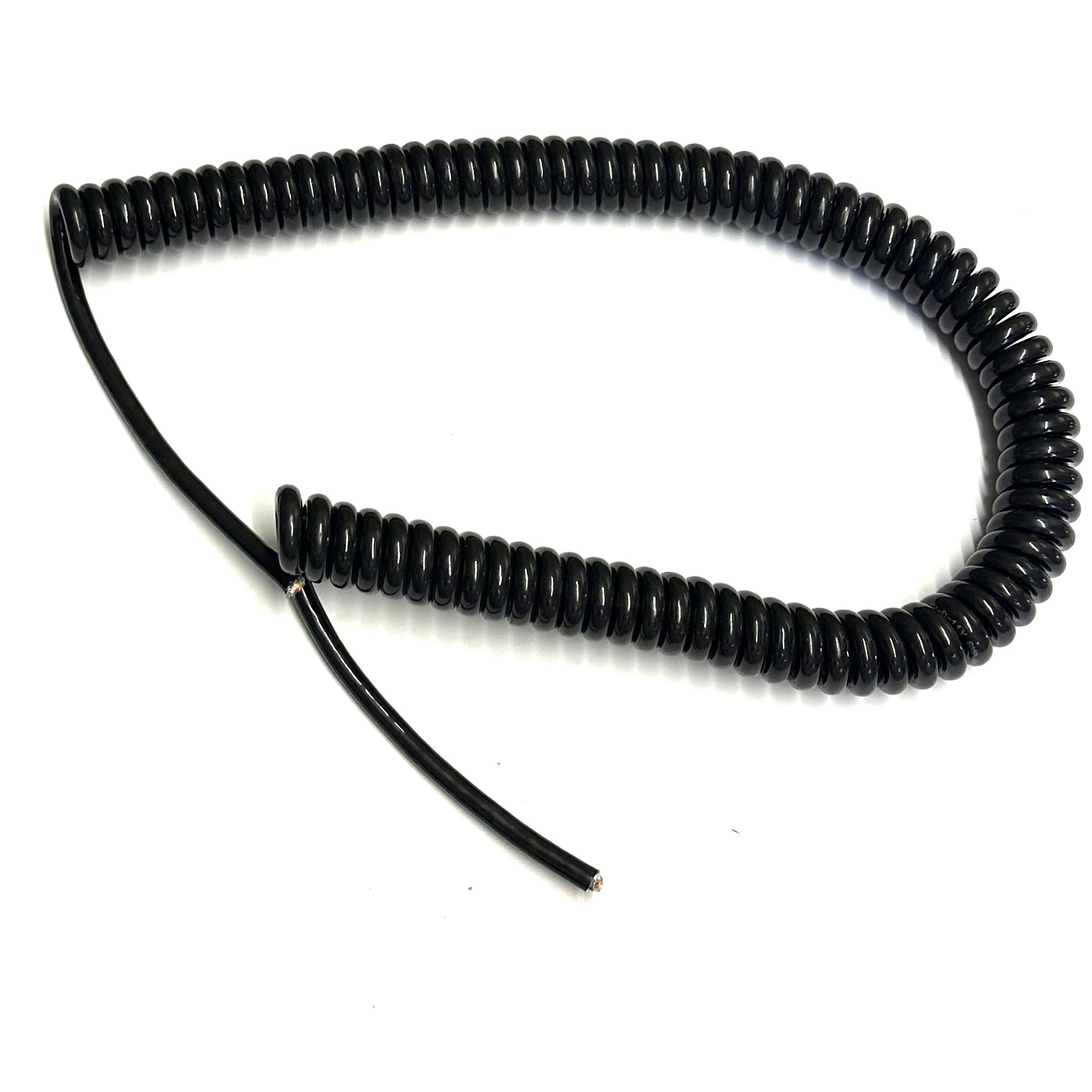 Spiralkabel 0,5 m (schwarz)